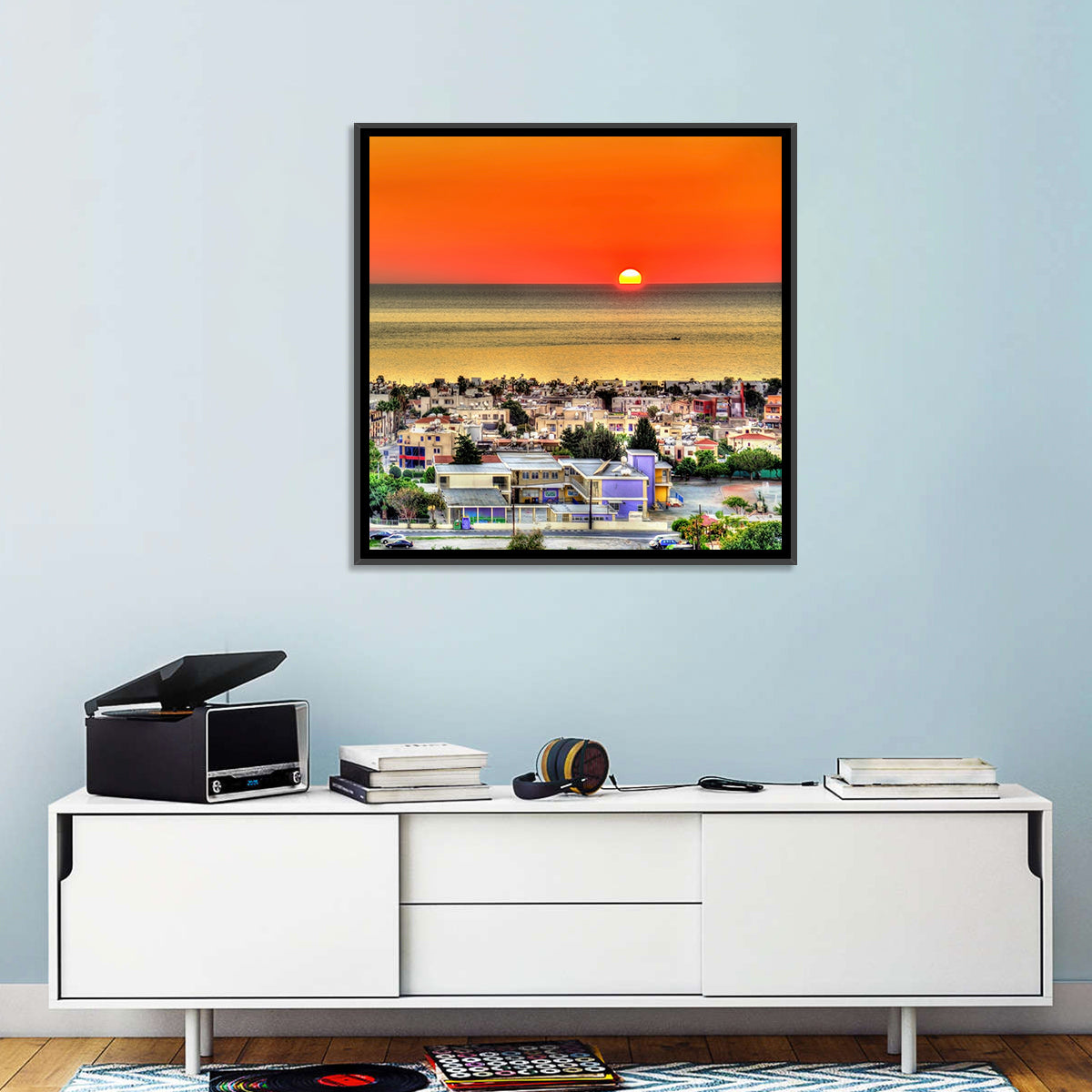 Paphos Sunset Wall Art