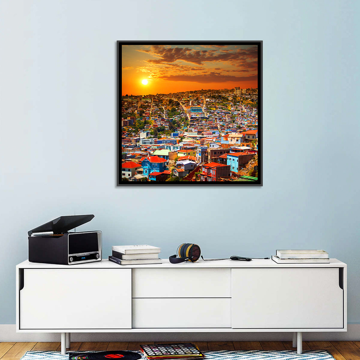 Valparaiso Sunset Wall Art