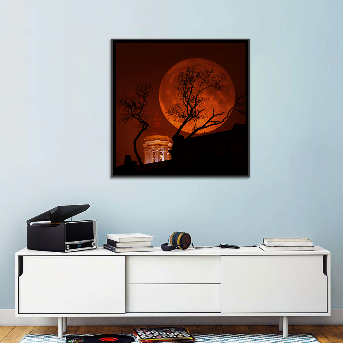 Haunted Supermoon Wall Art