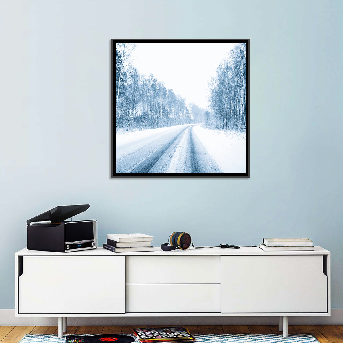 Snowy Road Wall Art