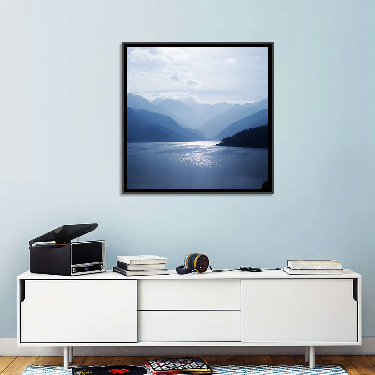 Xinjiang Mountains Lake Wall Art
