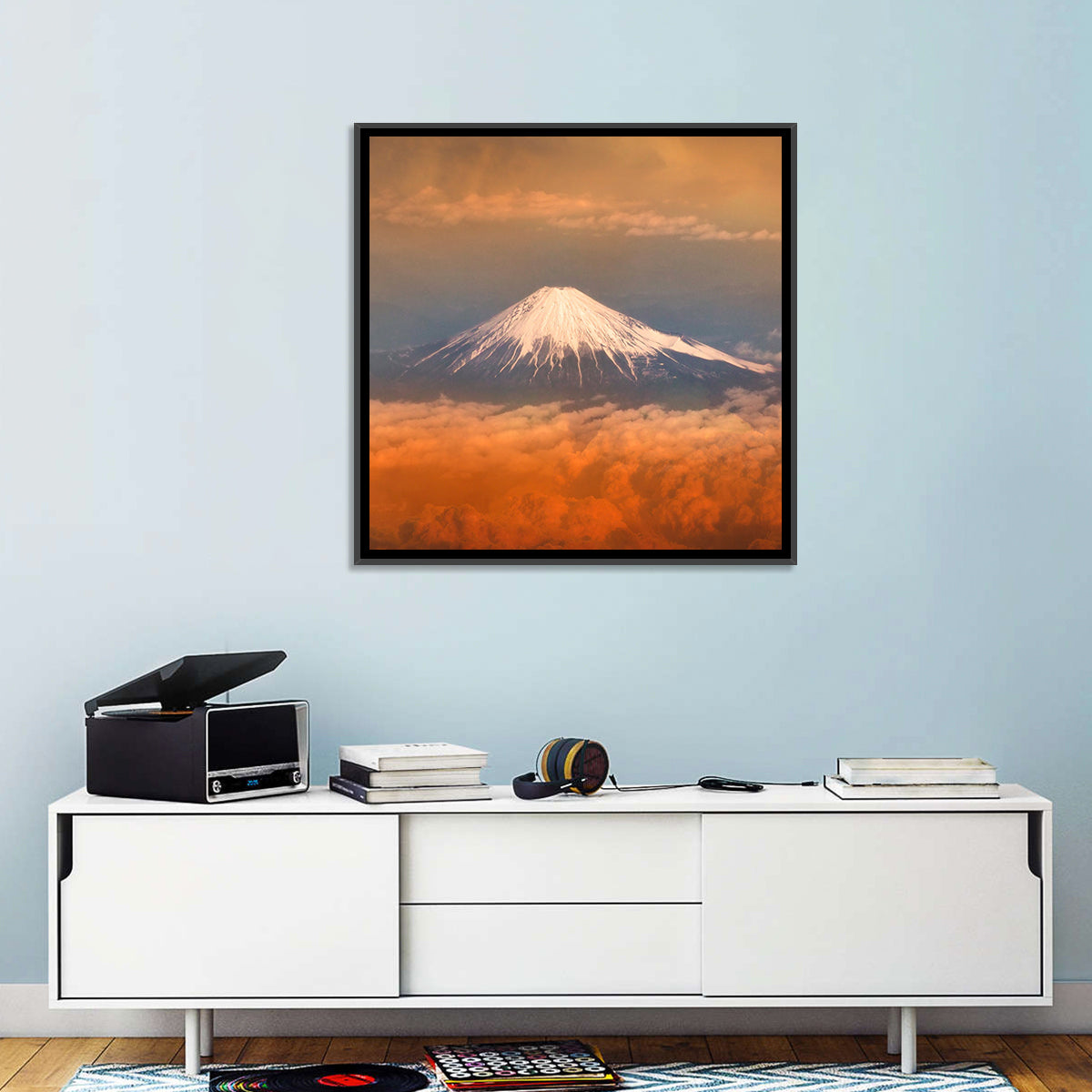 Snowy Mount Fuji Wall Art