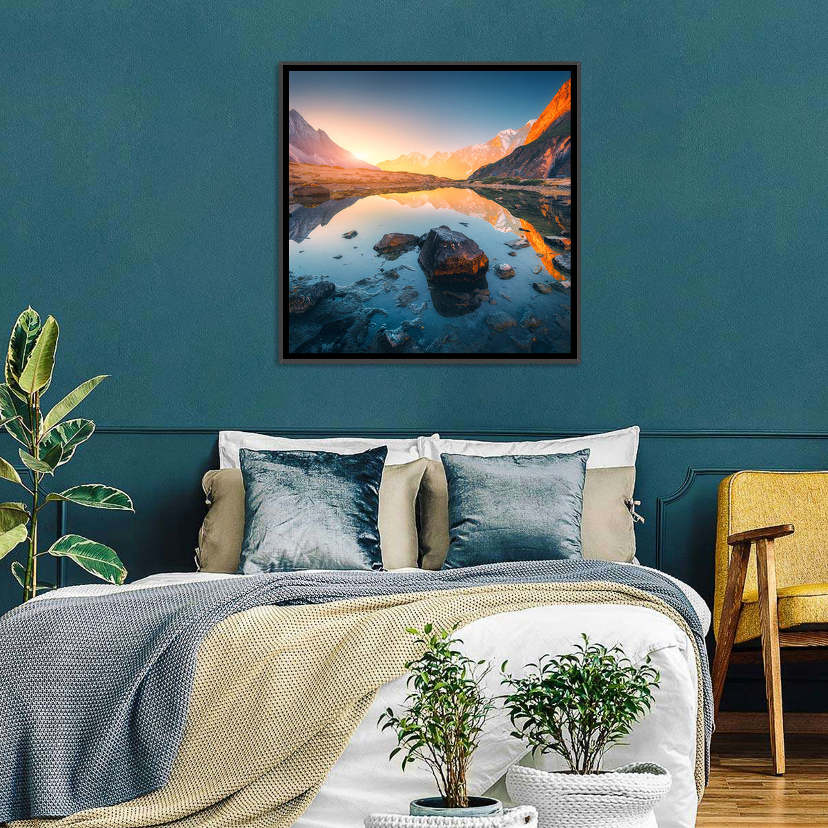 Himalayan Mountains Lake Wall Art