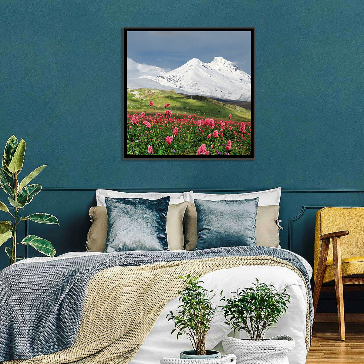 Caucasus Mountain & Spring Wall Art