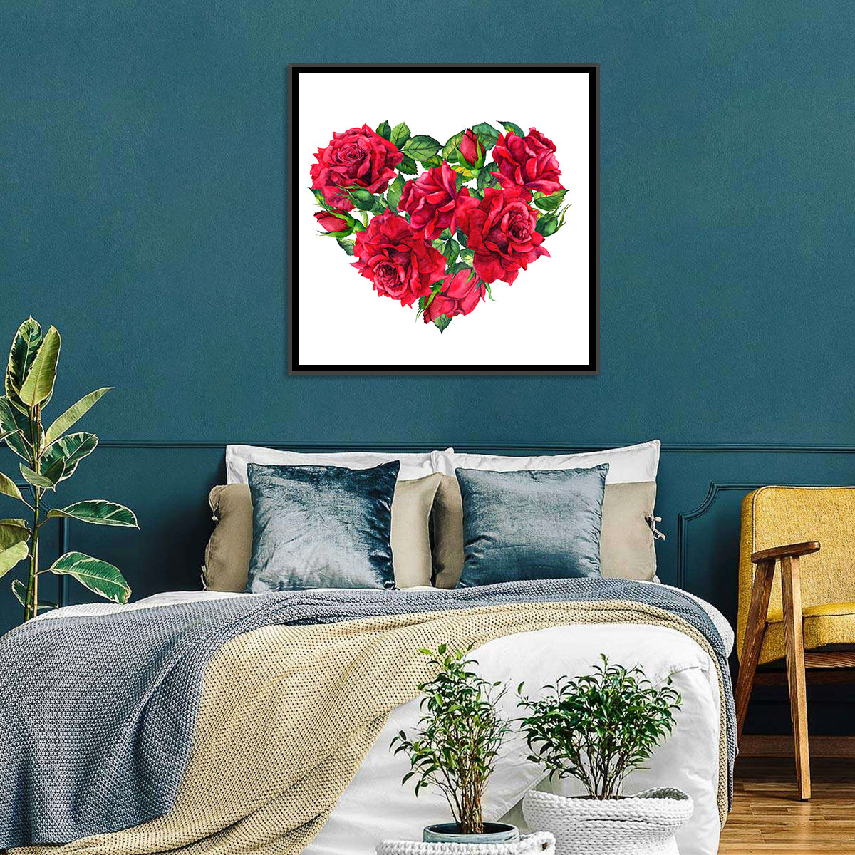 Floral Heart Wall Art