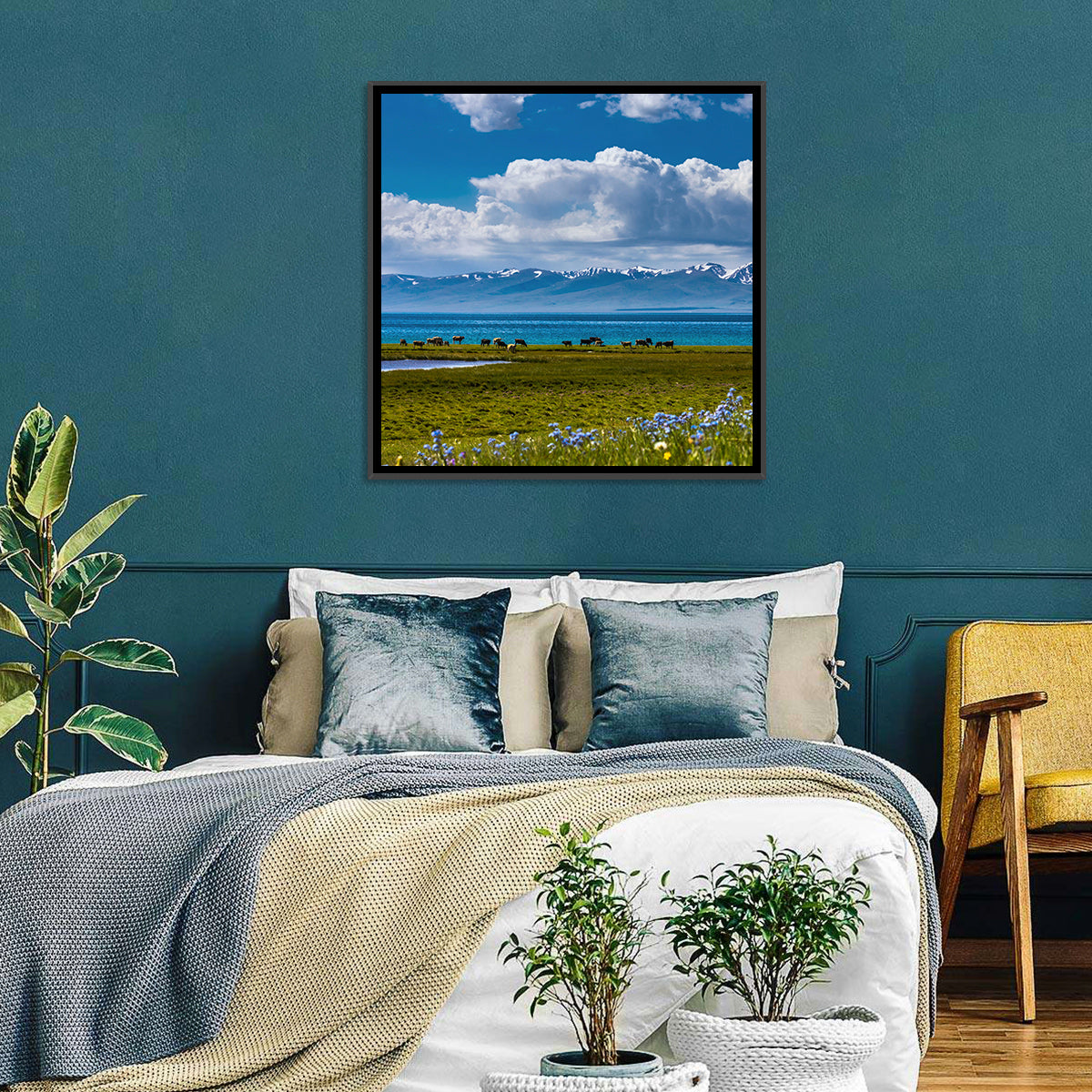 Song Kol Lakescape Wall Art