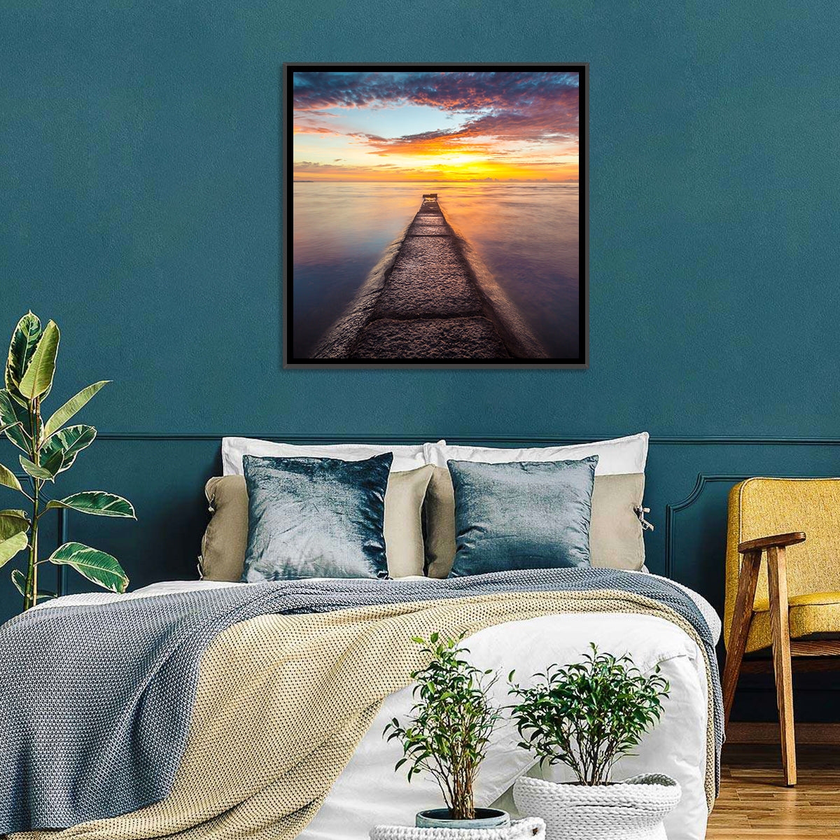 Sea Stone Pier Wall Art