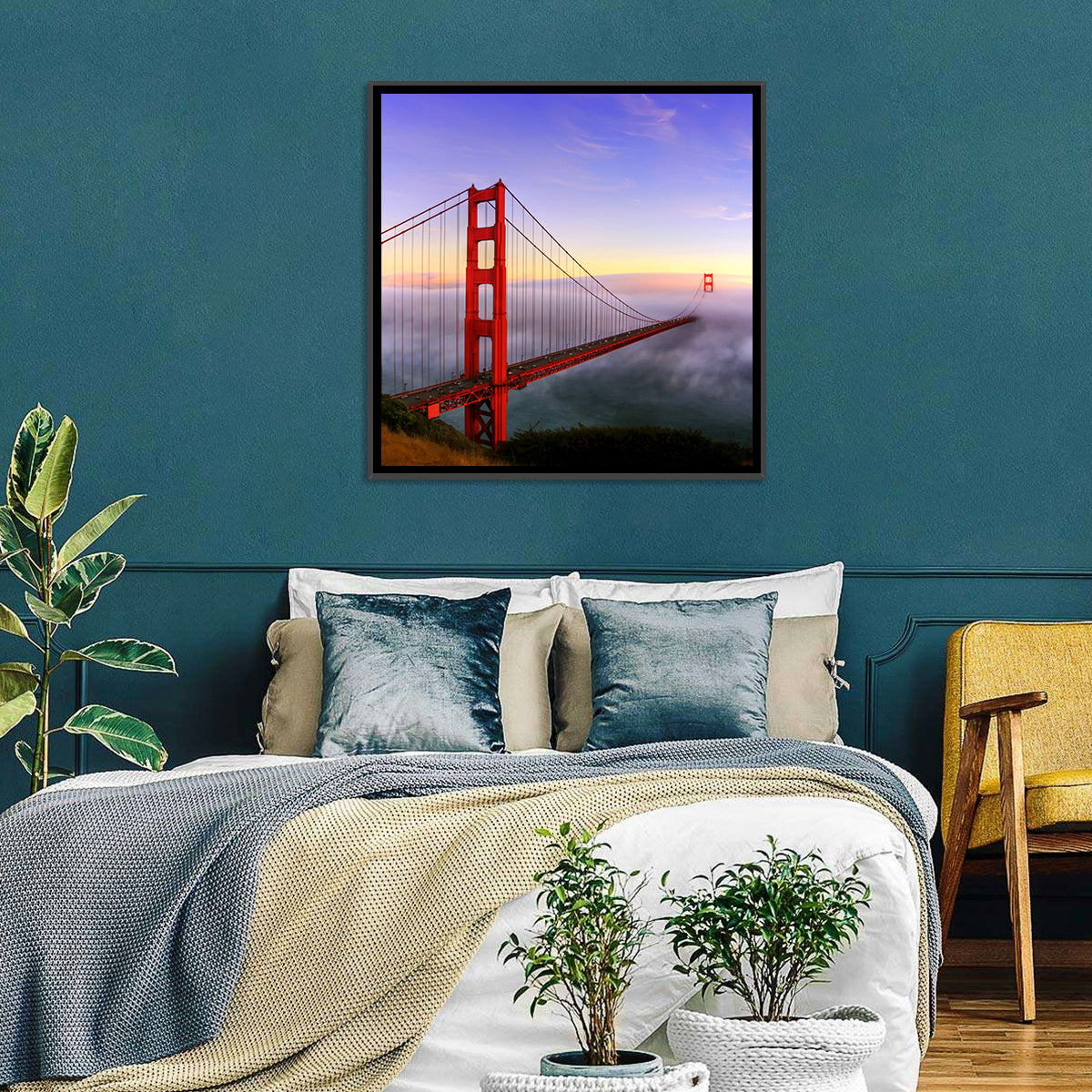 Foggy Golden Gate Bridge Wall Art
