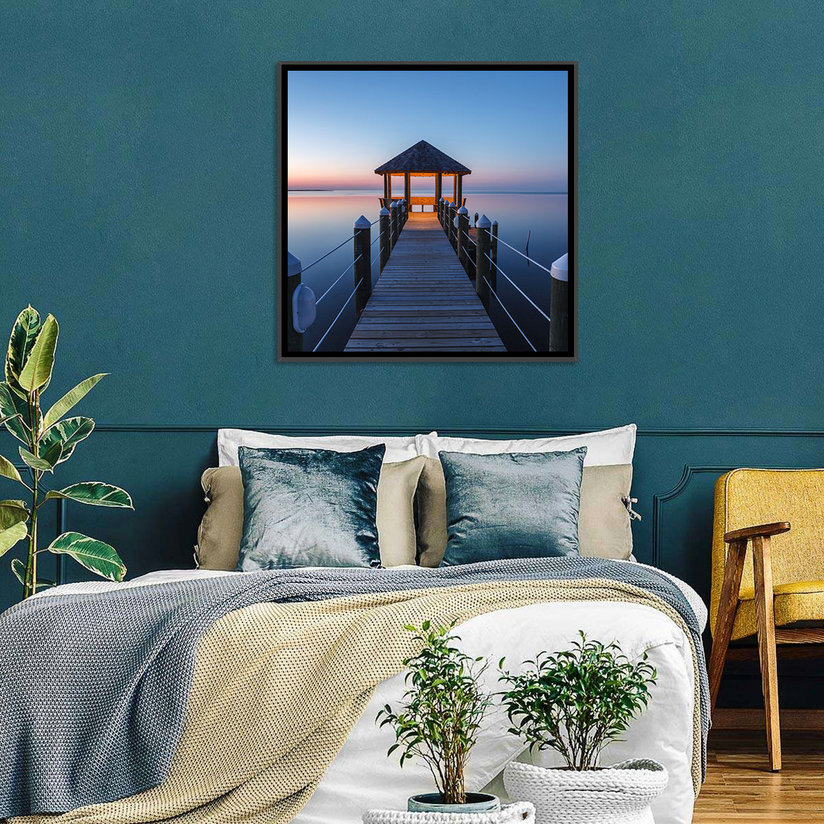 Pamlico Sound Lagoon Gazebo Wall Art