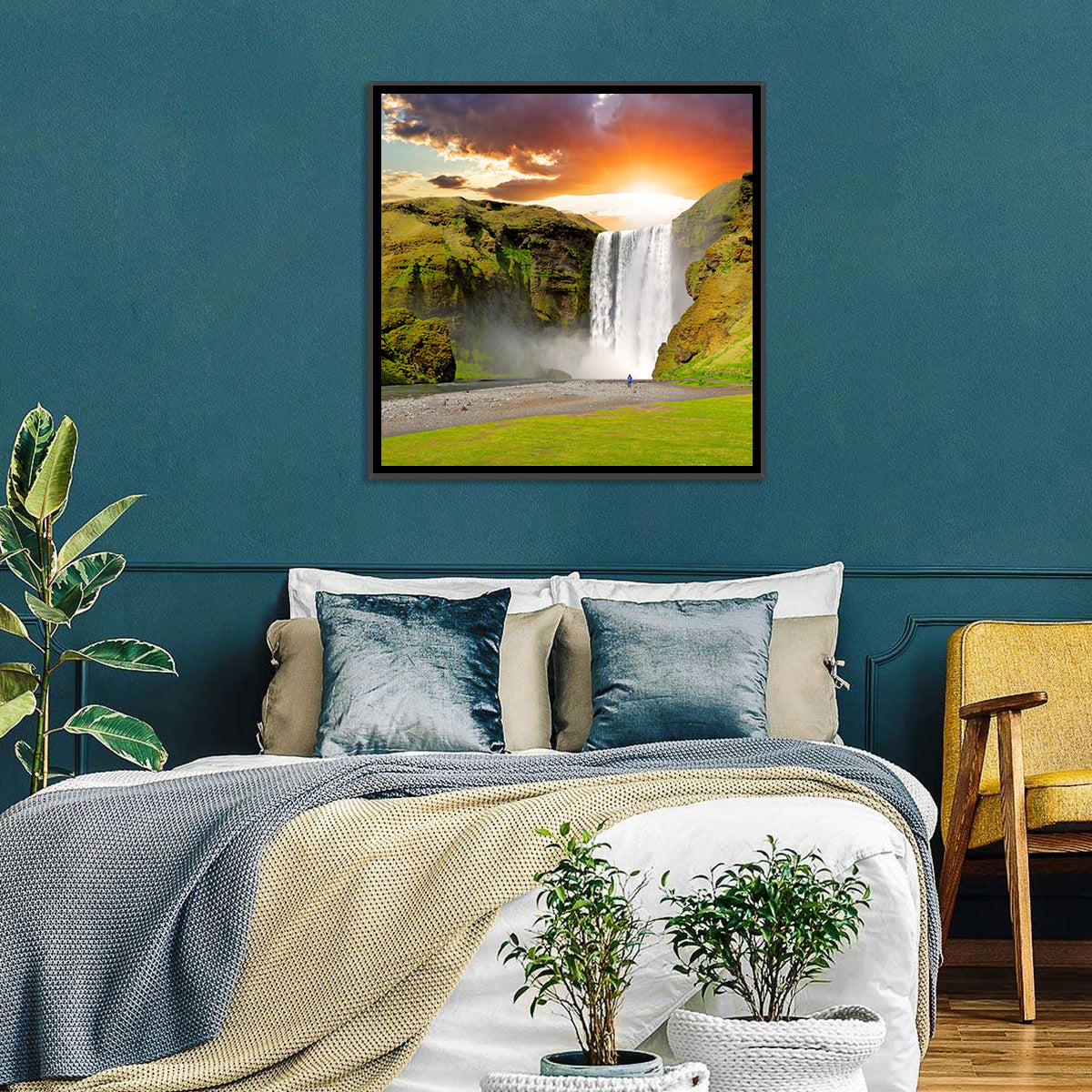 Skogafoss Waterfall Wall Art
