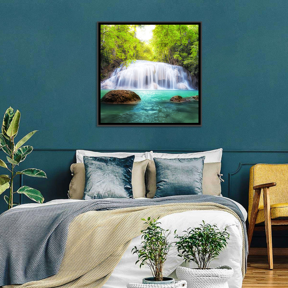 Tropical Waterfall Thailand Wall Art