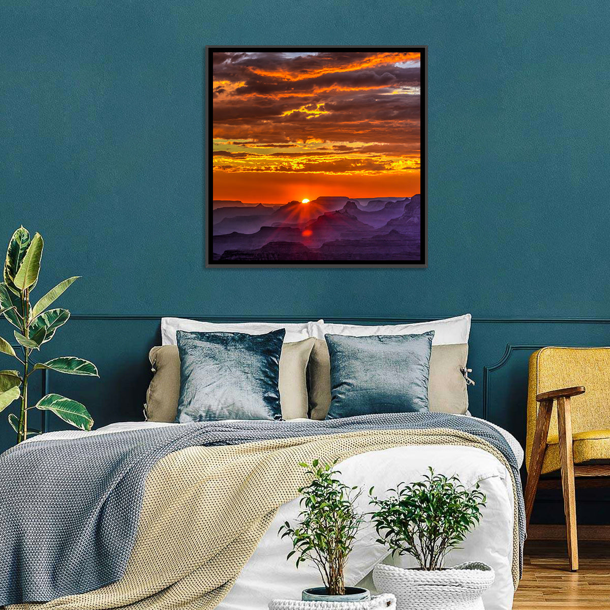Lipan Point Golden Sunset Wall Art