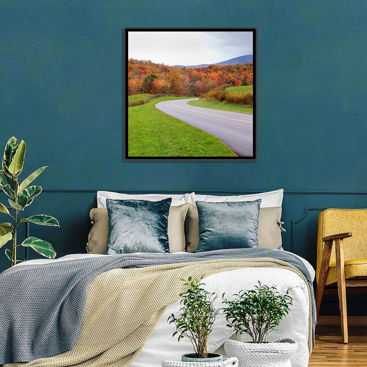 Road Through Meadow Wall Art