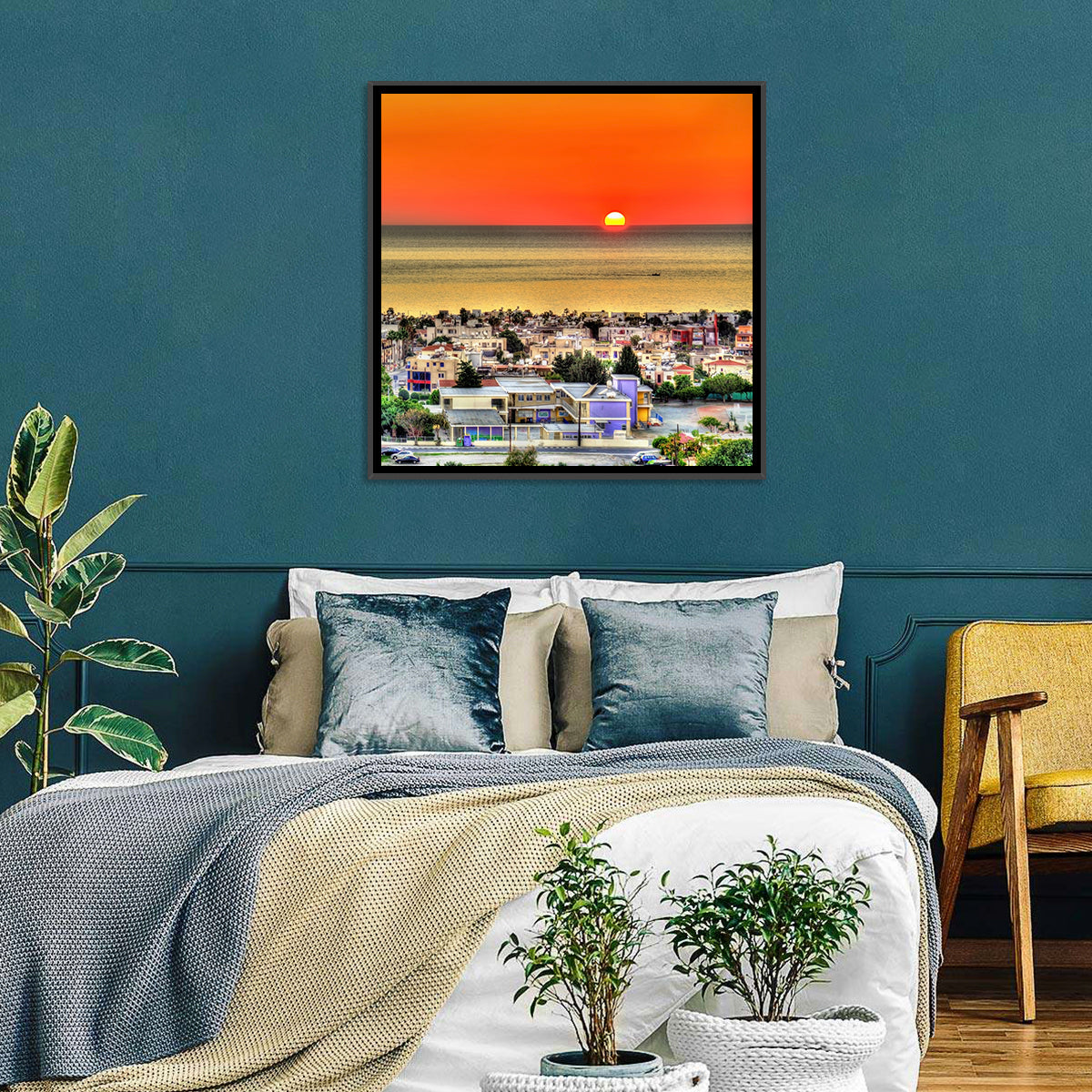 Paphos Sunset Wall Art