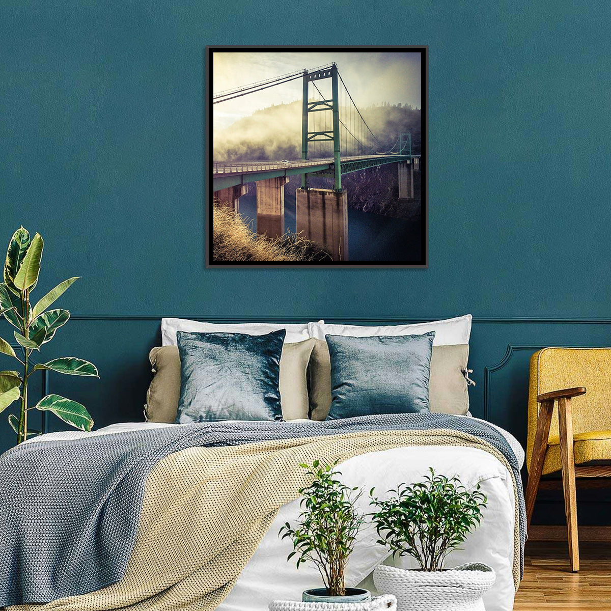 Bridge Over Lake Oroville Wall Art
