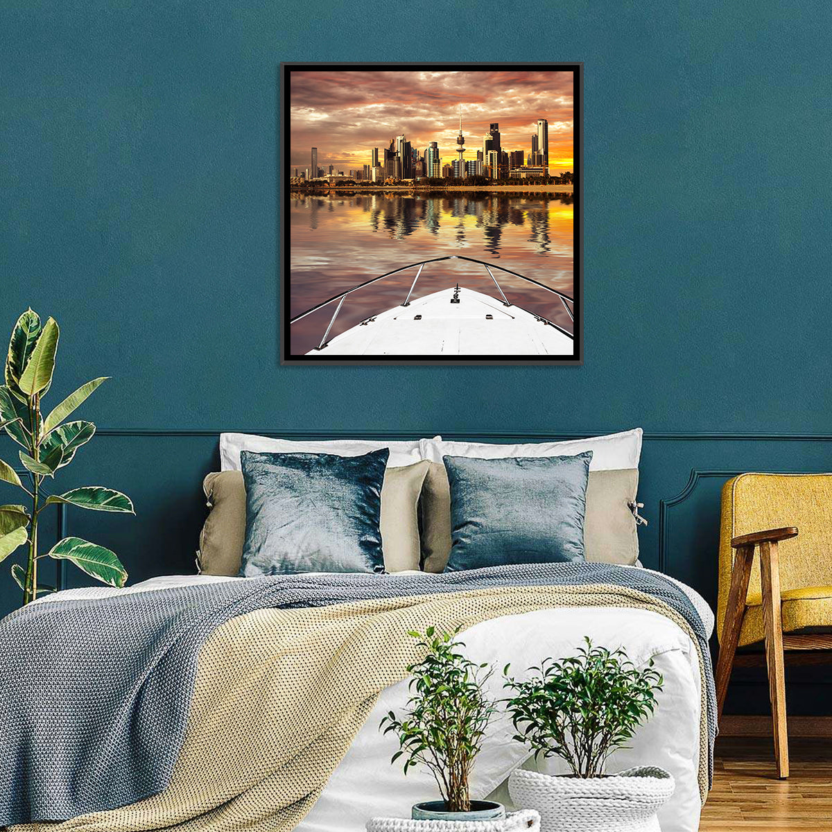 Kuwait Skyline Wall Art