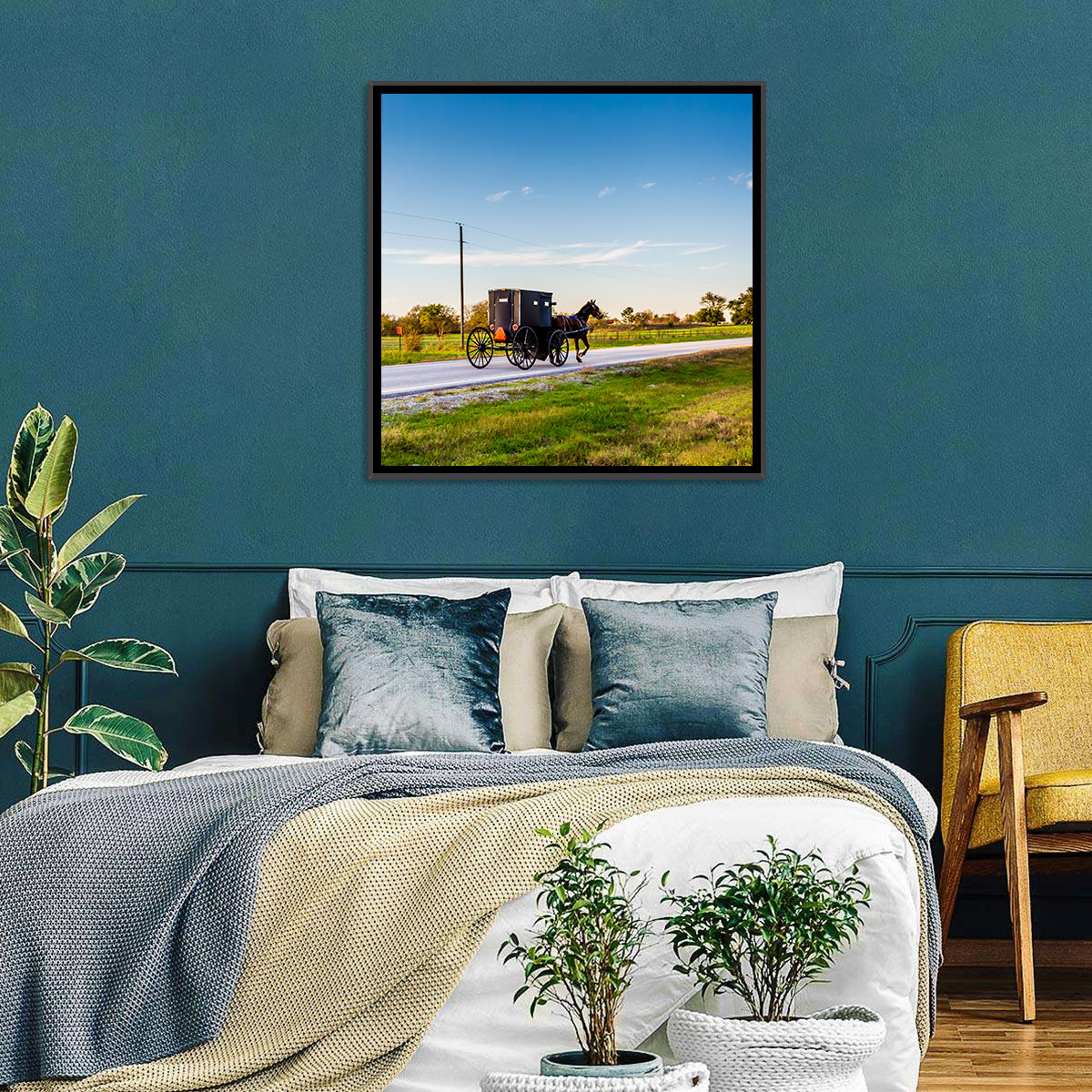 Horse and Buggy Amish Oklahoma Wall Art