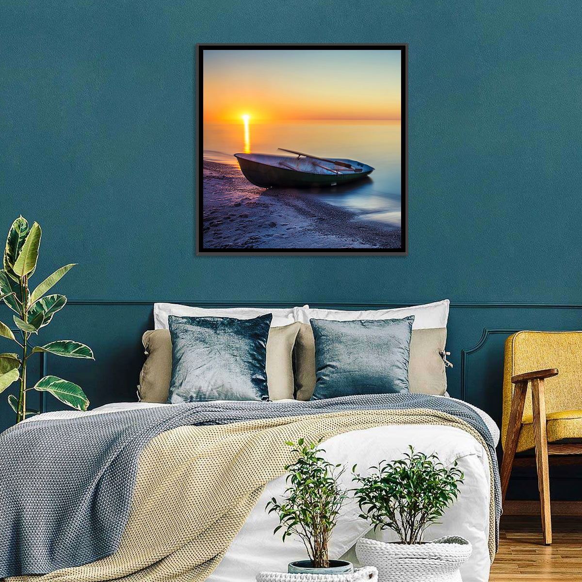 Fishing Boat & Seascape Wall Art