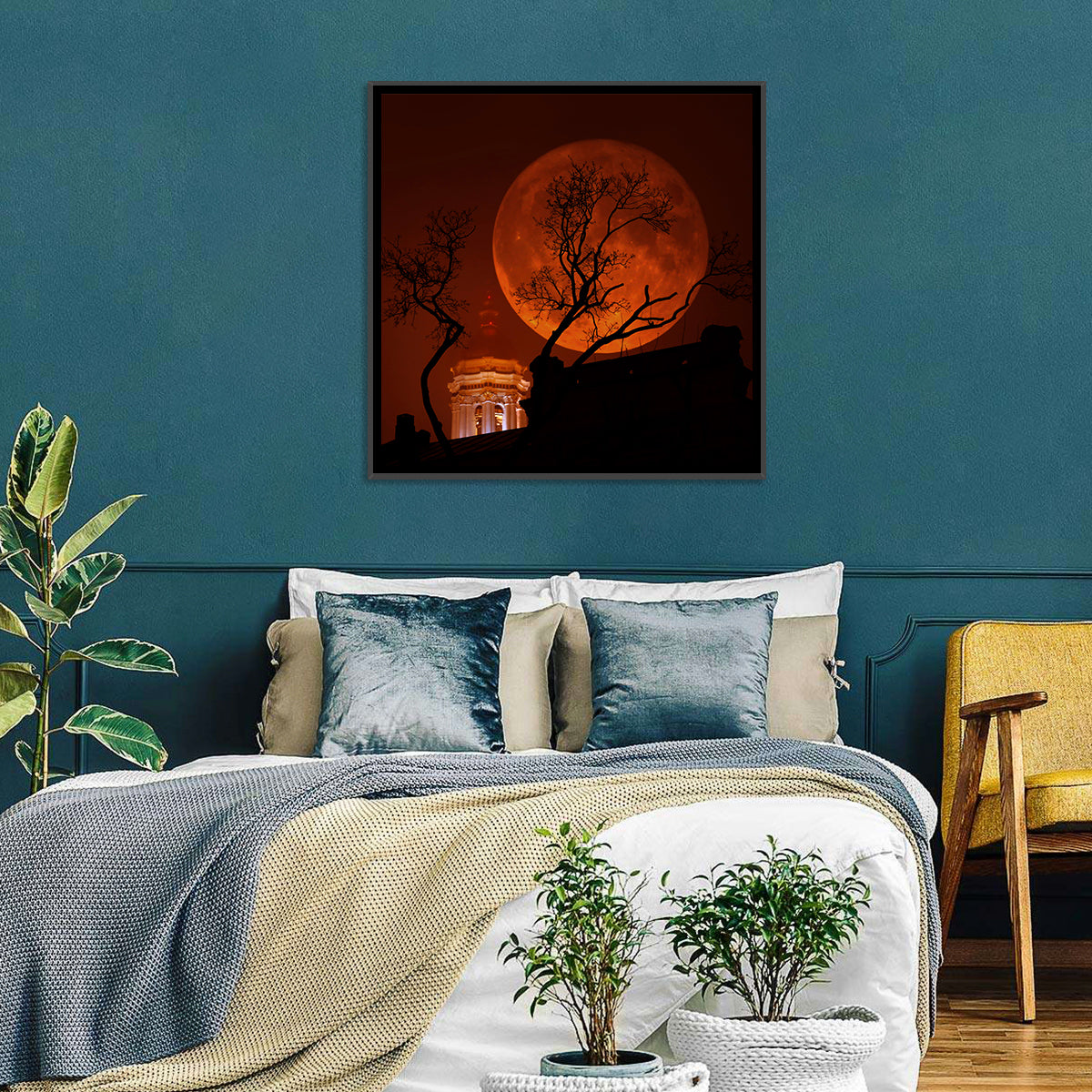 Haunted Supermoon Wall Art