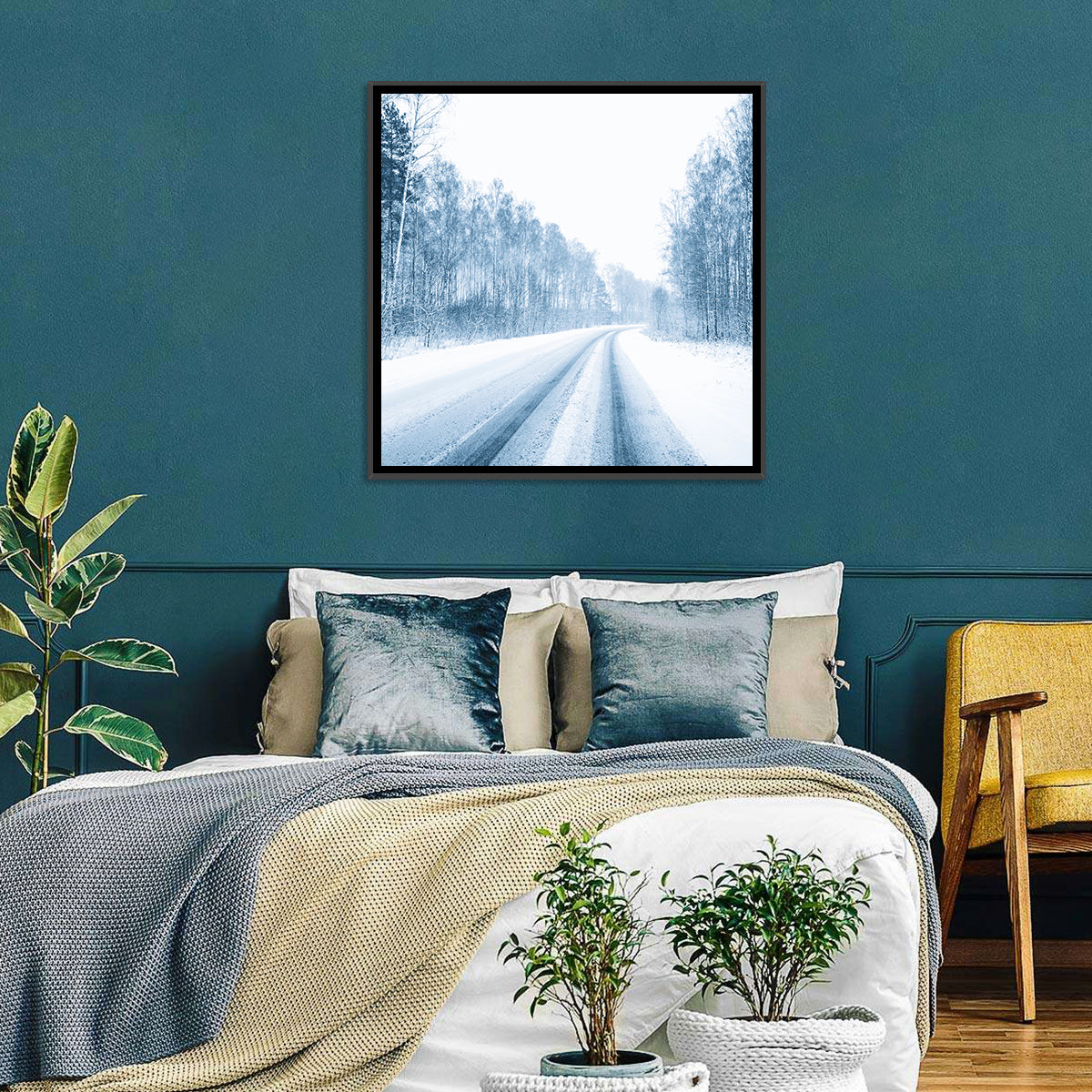 Snowy Road Wall Art