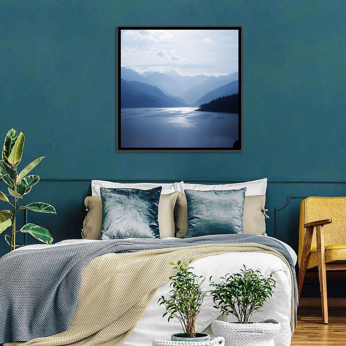 Xinjiang Mountains Lake Wall Art