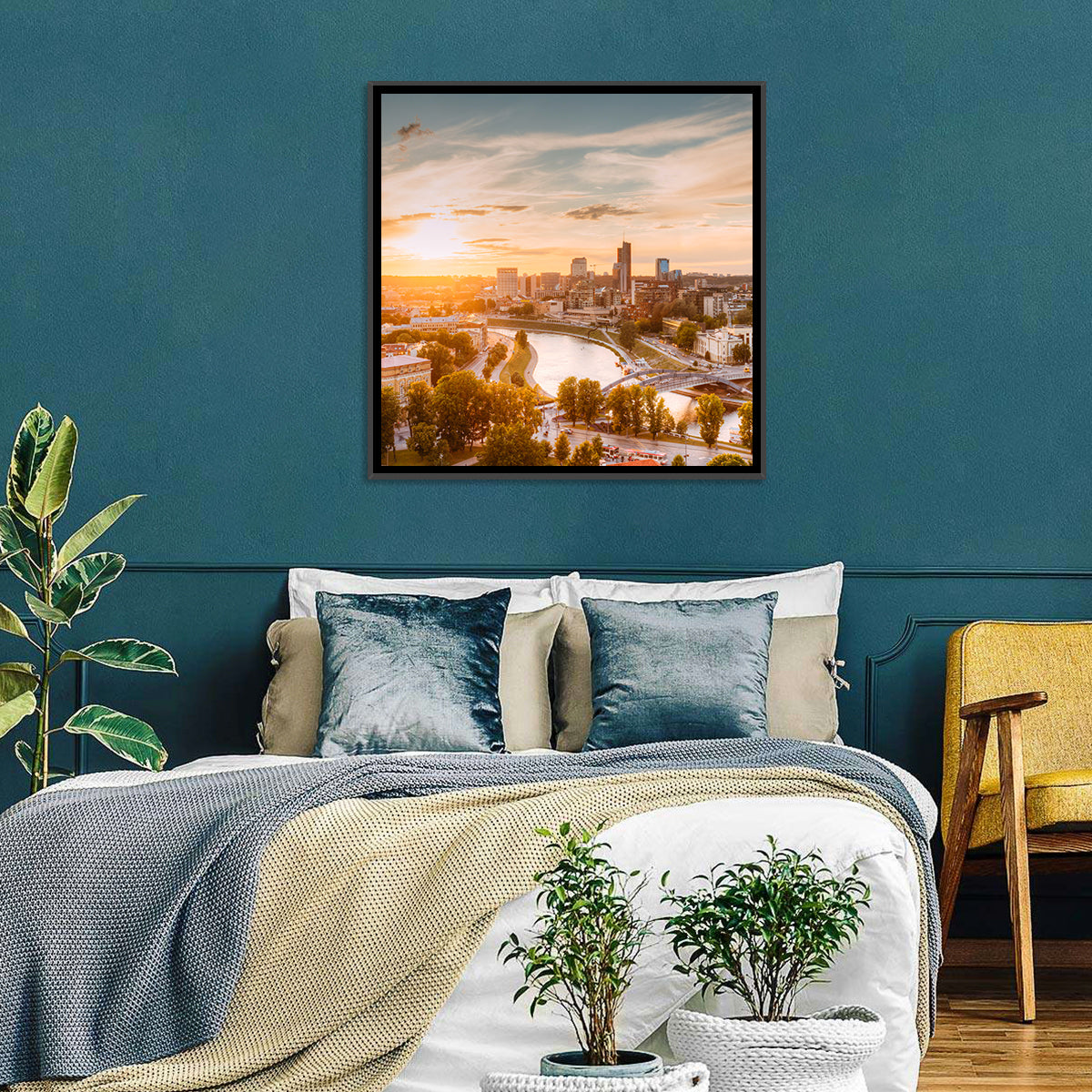 Vilnius Cityscape Wall Art