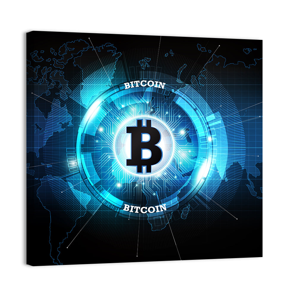 Futuristic Digital Money Wall Art