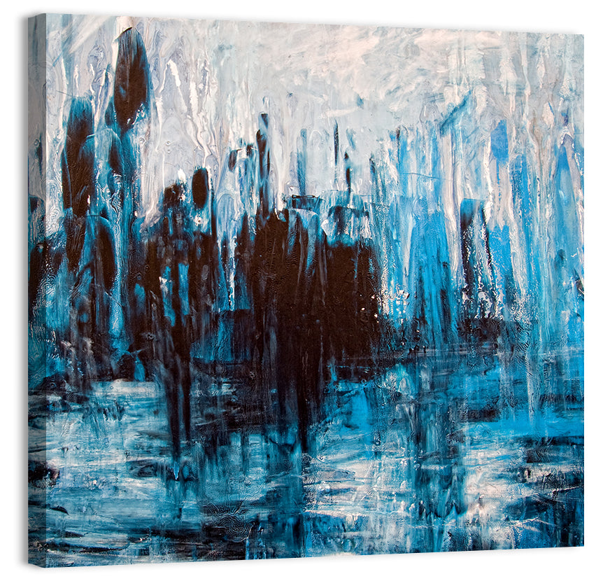 Messy Grunge Artistic Painting Wall Art