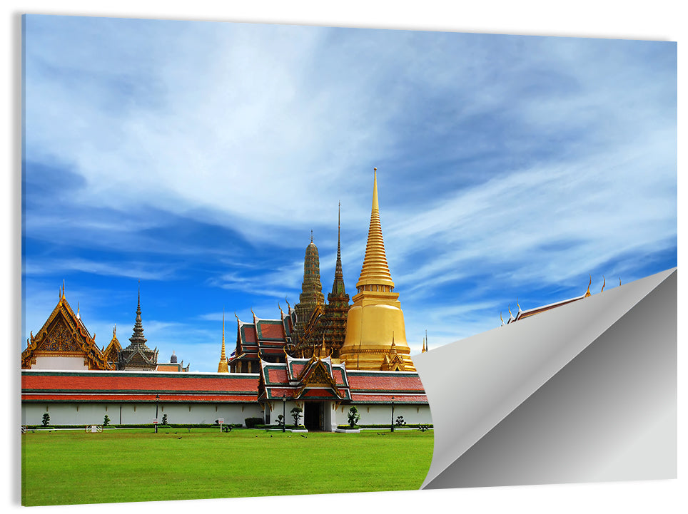 Golden Stupa at Wat Phra Kaew Wall Art