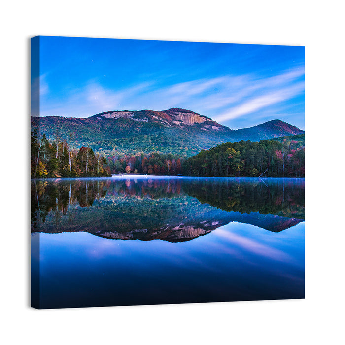 Pinnacle Lake Reflection Wall Art as a canvas print