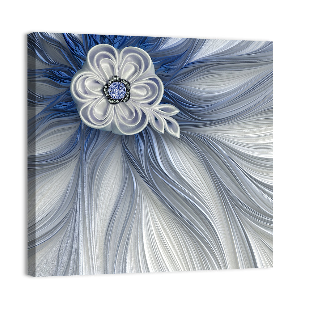 Fractal Flower Illustration Wall Art