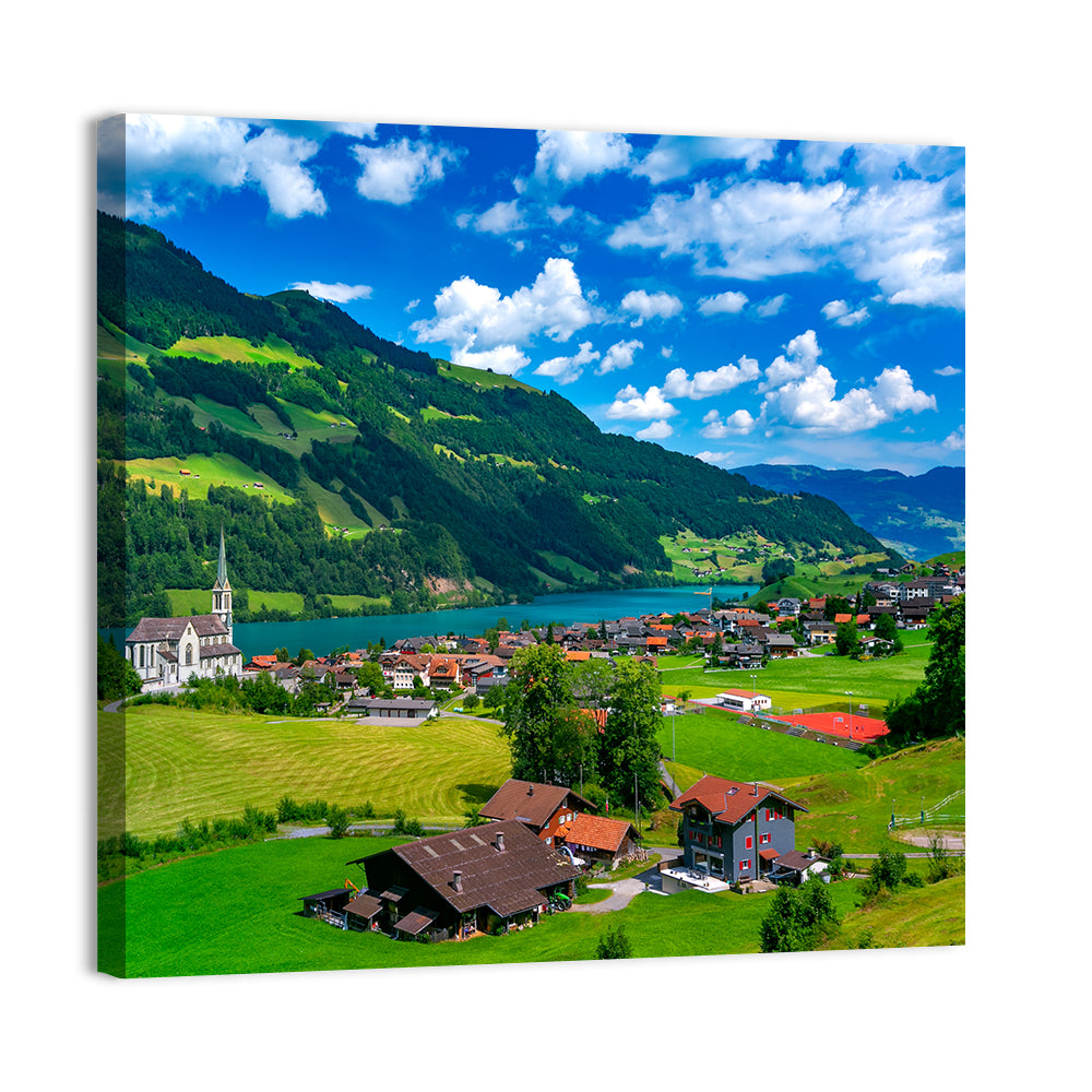 Lungern Village Wall Art