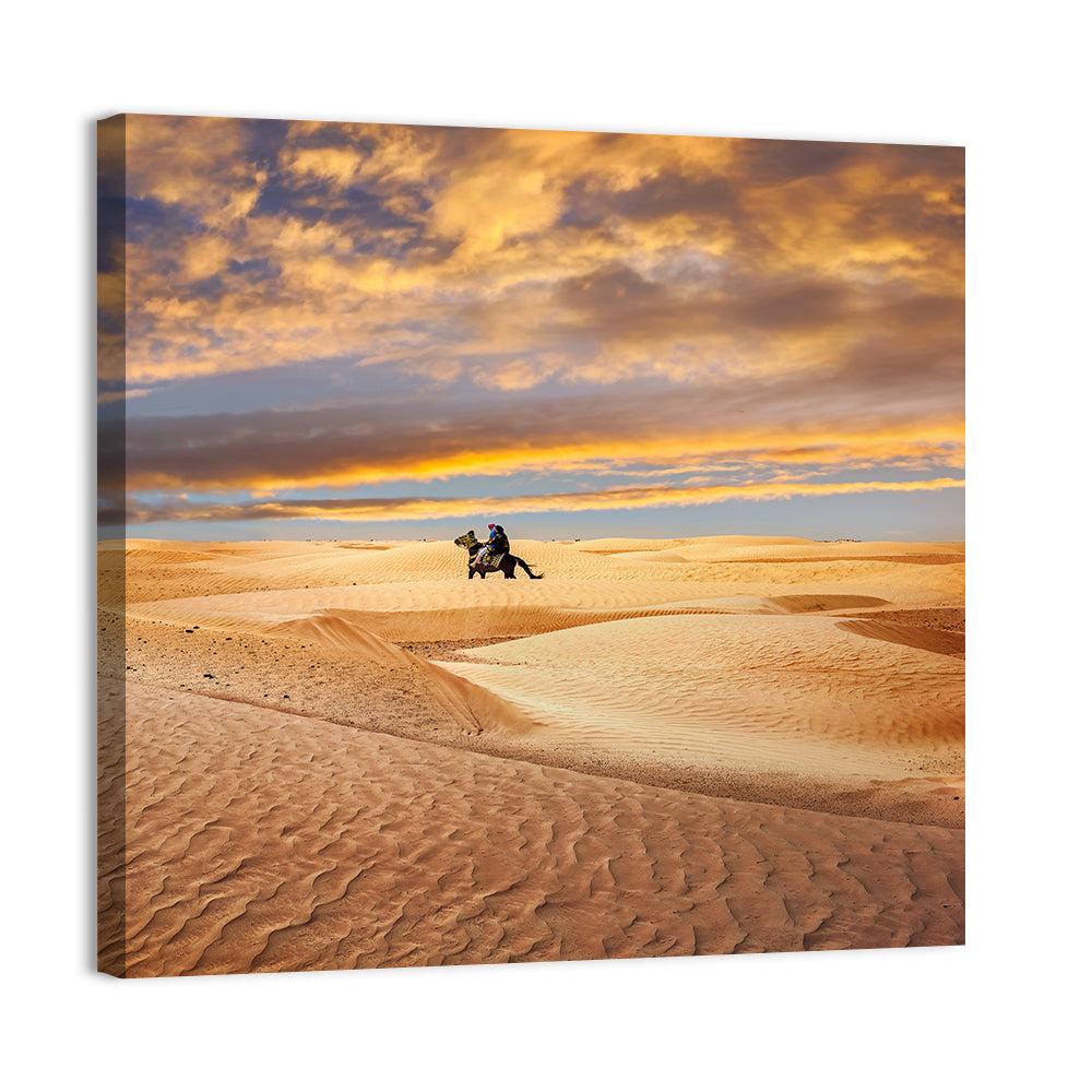 Sahara Desert Rider Wall Art