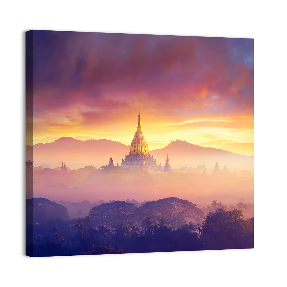 Buddhist Stupas Wall Art