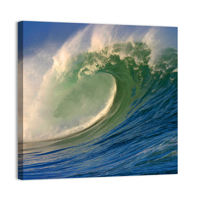 Waimea Shorebreak Wave Wall Art as a canvas print