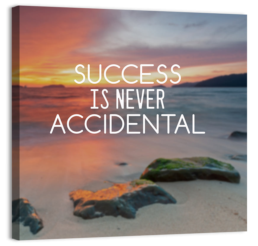 Success is No Accident Wall Art