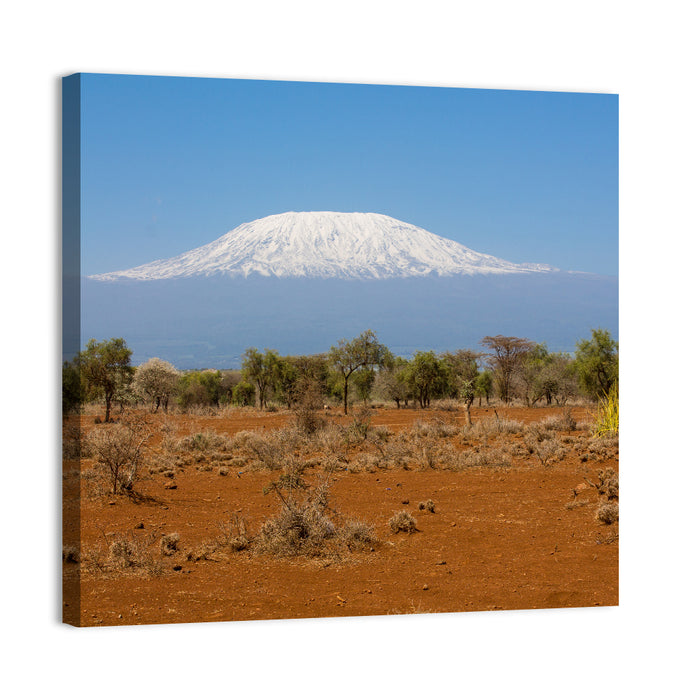 Mount Kilimanjaro Landscape Wall Art as a canvas print