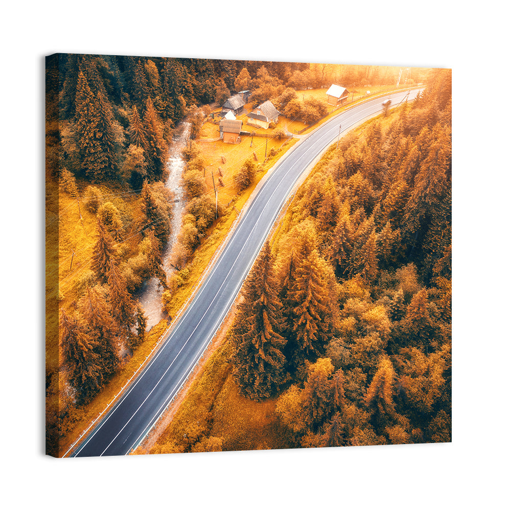 Carpathian Autumn Road Wall Art