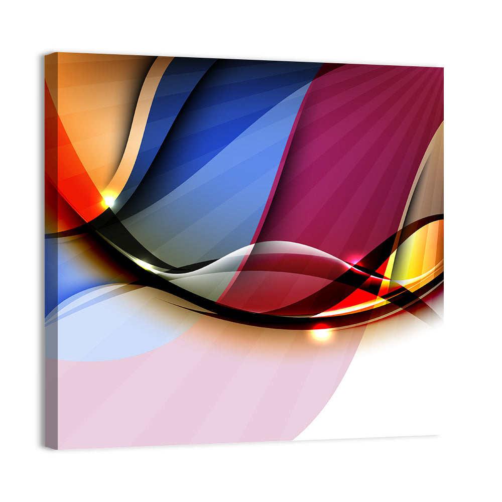 Colorful Wave Abstract Wall Art