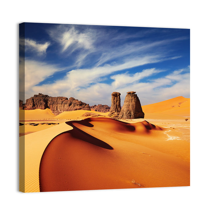 Tadrart Rouge Sand Dunes Wall Art as a canvas print