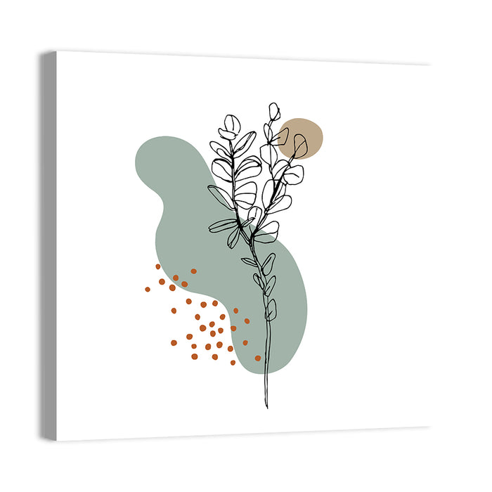 Eucalyptus Meadow Foliage Wall Art as a canvas print