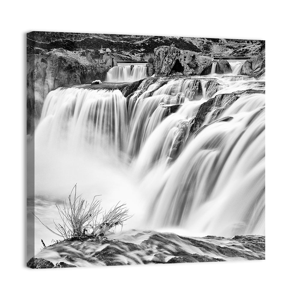 Shoshone Falls, Twin Falls Wall Art, canvas print, square
