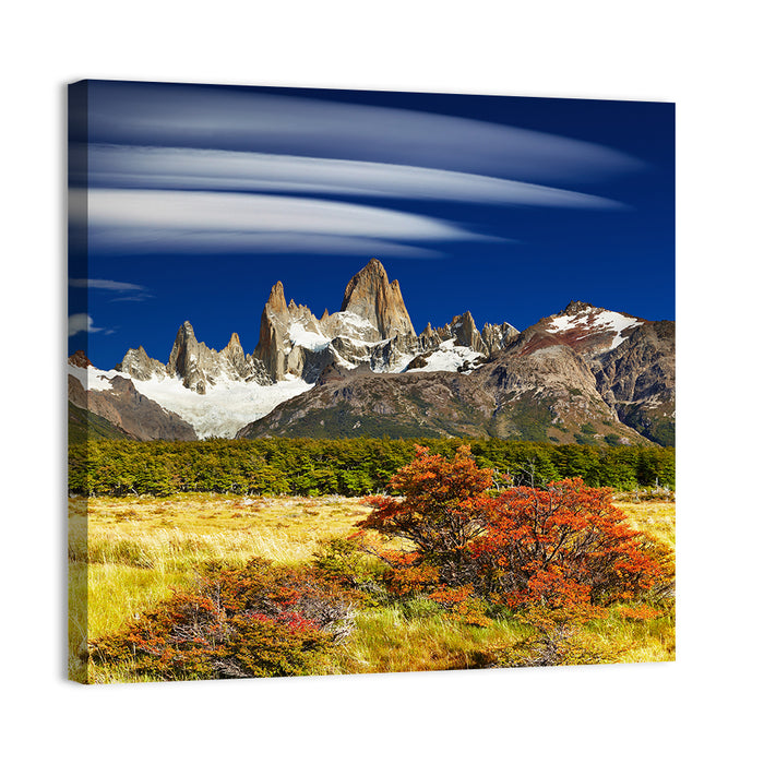 Fitz Roy Peaks, El Chaltén Wall Art as a canvas print