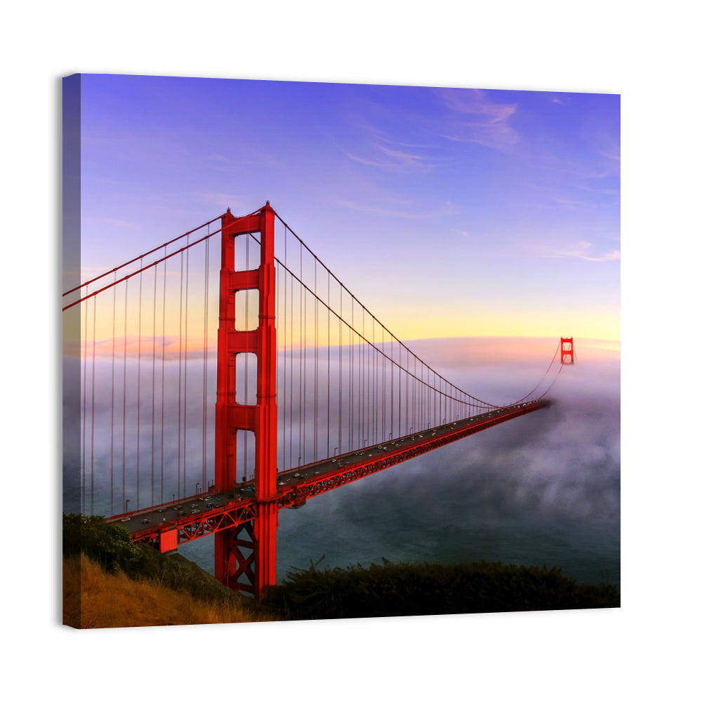 Foggy Golden Gate Bridge Wall Art