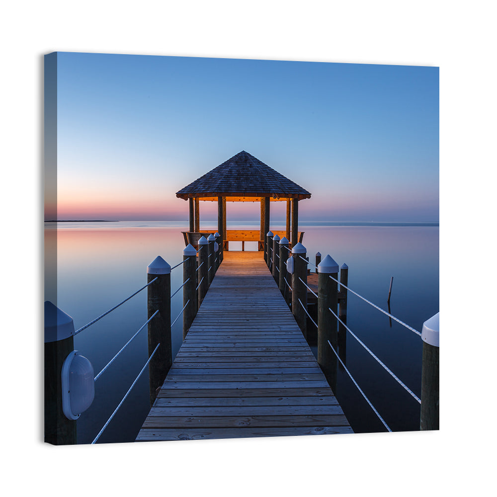 Pamlico Sound Lagoon Gazebo Wall Art