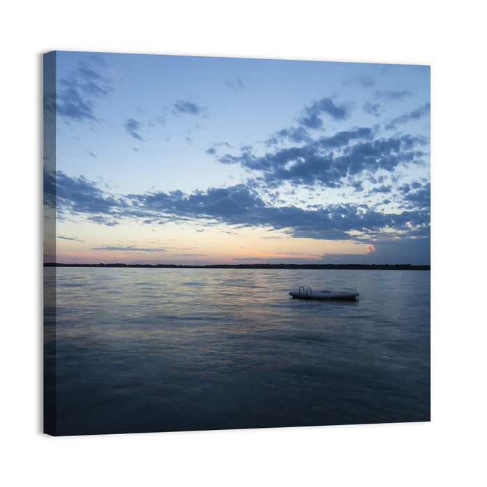 Lake Okoboji at Twilight Wall Art as a canvas print