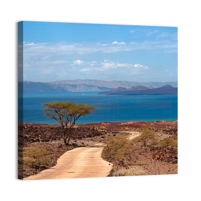 Road to Lake Turkana Wall Art as a canvas print