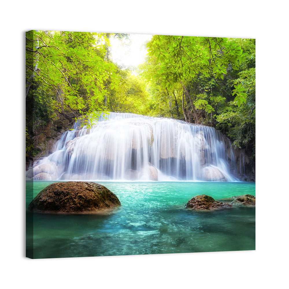 Tropical Waterfall Thailand Wall Art