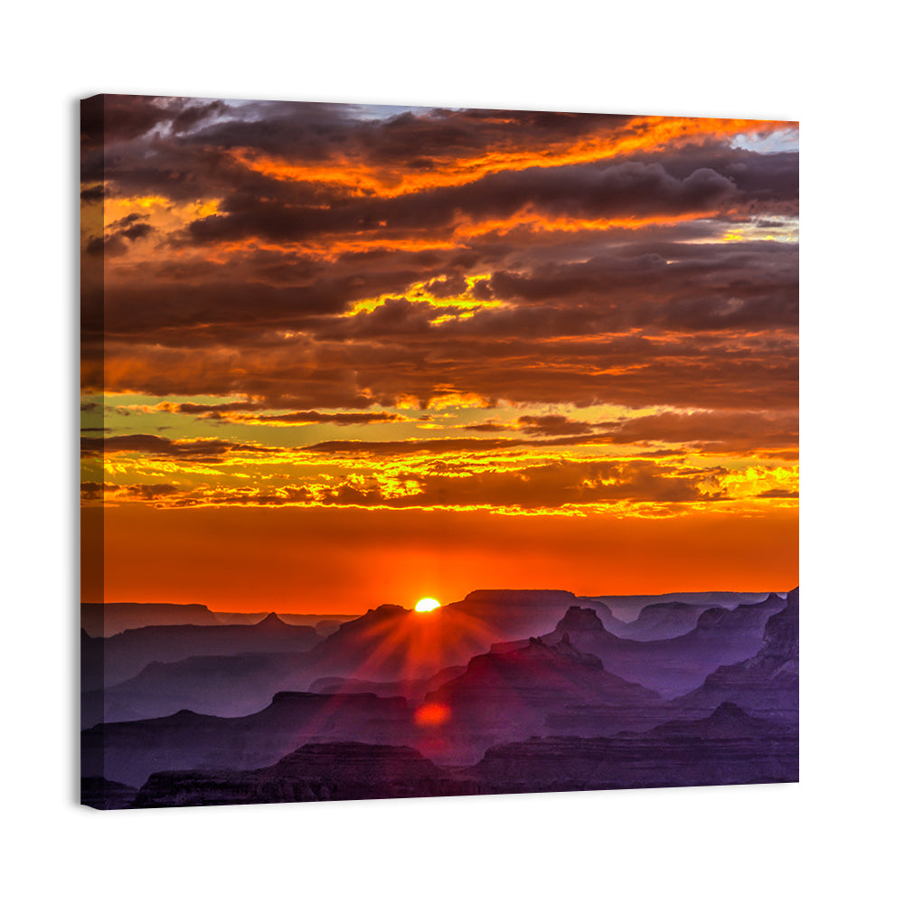 Lipan Point Golden Sunset Wall Art