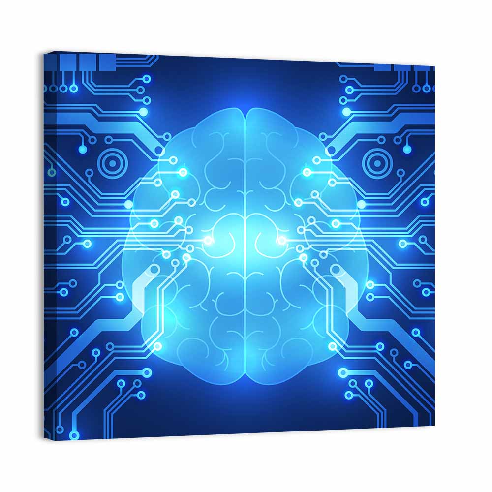 Digital Brain Concept Wall Art